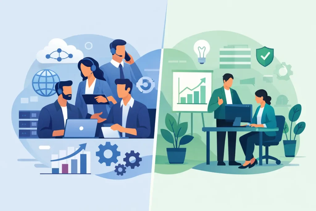Outsourced IT Versus Internal Staff for Growth